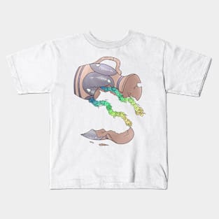 Aquarius - Black outline Kids T-Shirt